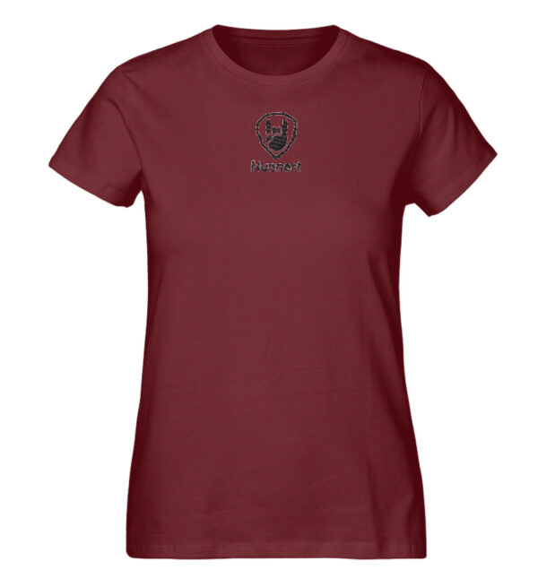 Hunnert Frauen Icon Passion T-Shirt - Damen Premium Organic Shirt mit Stick-6883