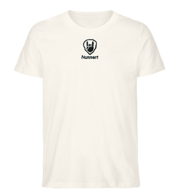Hunnert Männer Icon Passion T-Shirt - Herren Organic Melange Shirt-6881